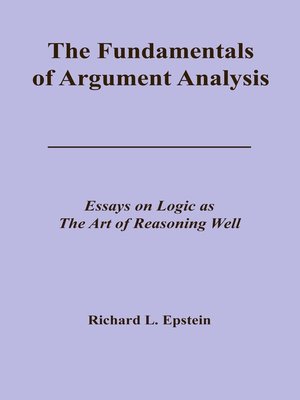 cover image of The Fundamentals of Argument Analysis